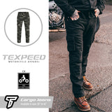 Aramid Lined Cargo Armoured Motorcycle Jeans