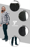 Motorbike Motorcycle Cargo Jeans Trousers Aramid Protective With CE Biker Armour