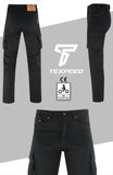 Motorbike Motorcycle Cargo Jeans Trousers Aramid Protective With CE Biker Armour