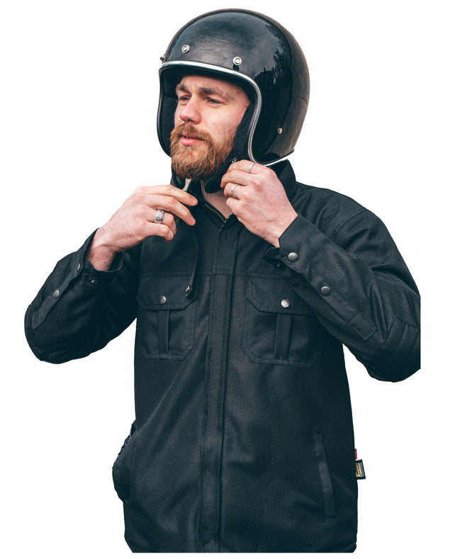 Kevlar Black Mesh Motorcycle Shirt | Texpeed