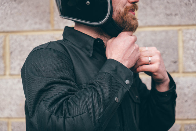 Kevlar Black Mesh Motorcycle Shirt | Texpeed