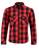 Kevlar Lined Armoured Motorcycle Shirt Jacket