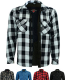 Kevlar Lined Armoured Motorcycle Shirt Jacket