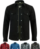 Kevlar Lined Armoured Motorcycle Shirt Jacket