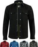 Aramid Lined Armoured Motorcycle Shirt Jacket