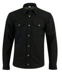 Kevlar Lined Armoured Motorcycle Shirt Jacket