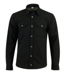 Kevlar Lined Armoured Motorcycle Shirt Jacket