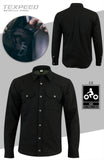 Kevlar Lined Armoured Motorcycle Shirt Jacket