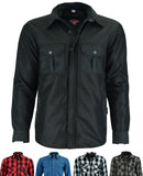 Kevlar Lined Armoured Motorcycle Shirt Jacket