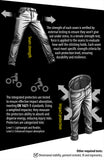 Aramid Lined Zipped Armoured Motorcycle Jeans