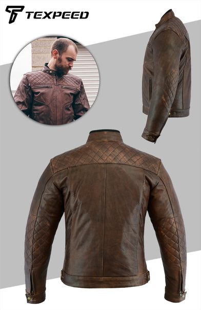 épine leather jacket （ damage brown ） épine leather jacket （ damage brown ） Leather jacket got