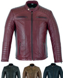 Casual Soft Leather Biker Style Jacket