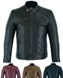 Casual Soft Leather Biker Style Jacket