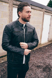 Casual Soft Leather Biker Style Jacket