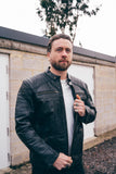 Casual Soft Leather Biker Style Jacket
