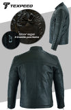 Casual Soft Leather Biker Style Jacket