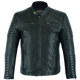 Casual Soft Leather Biker Style Jacket