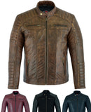 Casual Soft Leather Biker Style Jacket