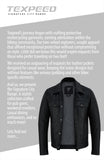 Signature City Casual Black Leather Buttoned Jacket