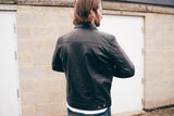 Casual Black Leather Zipped Shirt