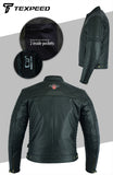 Sturgis Black Leather Motorcycle Jacket