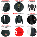 Sturgis Black Leather Motorcycle Jacket