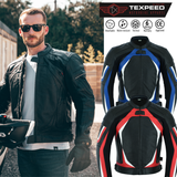 Racing Inspired Leather Motorcycle Jacket