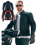 Racing Black Leather Motorcycle Jacket