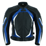 Racing Black Leather Motorcycle Jacket