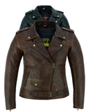 Brando Brown Leather Motorcycle Jacket