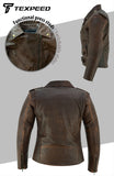Brando Brown Leather Motorcycle Jacket