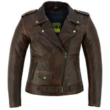 Brando Brown Leather Motorcycle Jacket