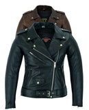 Brando Black Leather Motorcycle Jacket