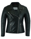Casual Soft Leather Brando Biker Style Jacket