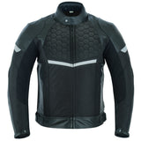 Waterproof Black Leather Motorcycle Jacket