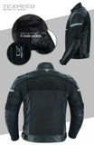 Waterproof Black Leather Motorcycle Jacket