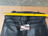 Touring Black Leather Motorcycle Trousers