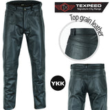 Casual Black Leather Trousers