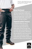 Plain Black Leather Motorcycle Trousers