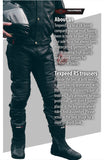 RS Black Leather Motorcycle Trousers