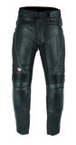 Waterproof Black Leather Motorcycle Trousers
