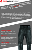 Waterproof Black Leather Motorcycle Trousers
