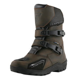 Brown Leather Waterproof Armoured Motorcycle Boots