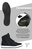 Leather Nubuck Armoured Motorcycle Trainers