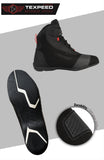 Leather & Synthetic Suede Waterproof CE Motorcycle Boots