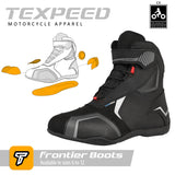 Leather & Synthetic Suede Waterproof CE Motorcycle Boots
