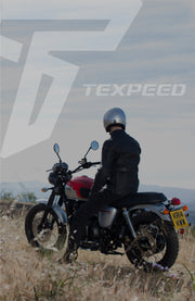 Long Black Waxed Motorcycle Jacket