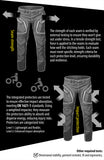 Motorbike Motorcycle Trousers Waterproof Cordura With CE Armour Protection Biker