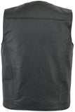 Quality Genuine Leather Waistcoat Motorbike Biker Mens Motorcycle Vest Casual