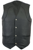 Quality Genuine Leather Waistcoat Motorbike Biker Mens Motorcycle Vest Casual